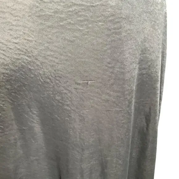 Y2K Evening Bar III Gray Cowl Neck Slip Dress Medium NWT Satin Minimalist Maxi - Picture 5 of 11